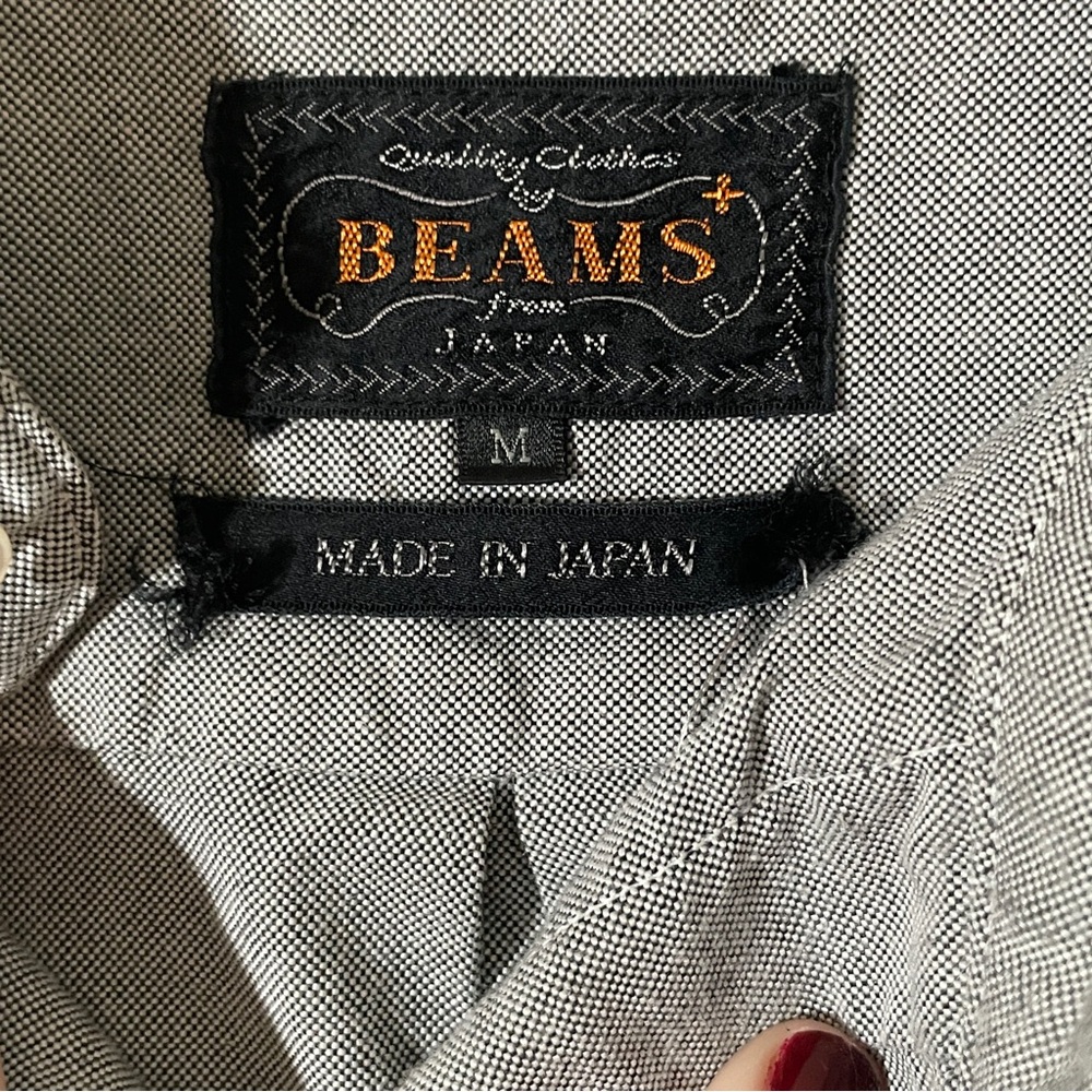 Beams Men’s Oxford Shirt Light Blue. Size Medium